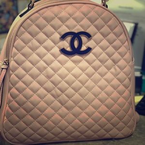 Cute pink backpack, worn once, perfect condition